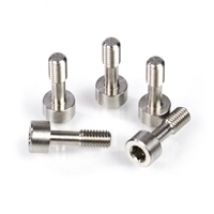 Captive screws for M5 threaded QRS, ruuvisarja pikalukituksille, hopea