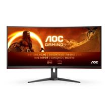 34" CU34G2XE/BK, kaareva 144Hz WQHD-pelimonitori, musta/punainen