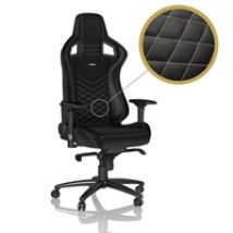 EPIC Gaming Chair, keinonahkaverhoiltu pelituoli, musta/kulta