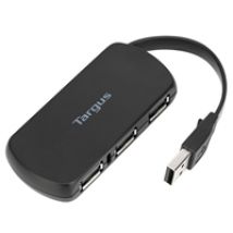 4-porttinen 2.0 USB-A -hubi, musta