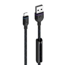Lightning - USB-A -kaapeli, MFI, 2m, musta