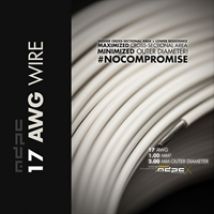 17 AWG Wire -sähköjohto, 1m, kermanvalkoinen