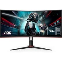 34" CU34G2X, kaareva 144Hz WQHD-pelimonitori, musta/punainen