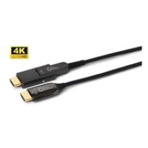 2.0 HDMI -näyttökaapeli, optinen, HDMI - Micro-HDMI, 30m, musta