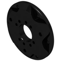 SQR 70 mm adapter, musta