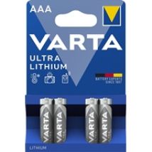 AAA/LR03 -paristo, Lithium, 4kpl