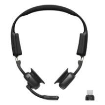 OpenMeet UC, langattomat luujohdekuulokkeet mikrofonilla, Bluetooth 5.4, USB-C dongle, musta