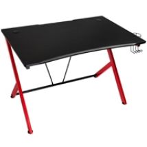 Gaming Desk D12 -pelipöytä, 1160 x 750, musta/punainen