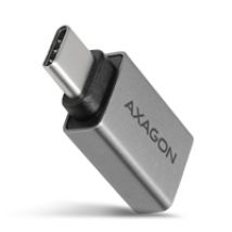 USB-C uros -> USB-A naaras -adapteri, USB 3.2 Gen2, 3A, harmaa