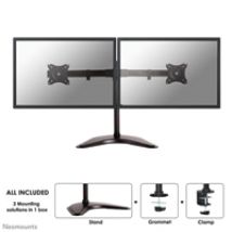 10-27" x2 Select Monitor Desk Mount, pöytäjalusta kahdelle näytölle, musta
