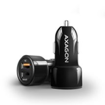 Autolaturi 2x USB-A, QC3.0 3A/19,5W + 2.4A/12W, 5,4A/31,5W/12-24V, musta