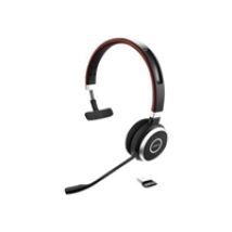 Evolve 65 MS Mono, langaton Bluetooth-kuuloke mikrofonilla, musta/hopea