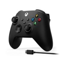 Langaton Xbox Series X|S -ohjain + USB-C -kaapeli, musta