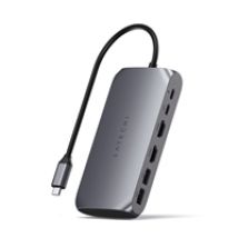 USB-C Multimedia Adapter -porttitoistin, harmaa