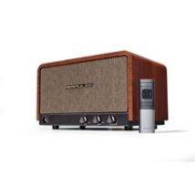 Airpulse P100X -pöytäkaiuttin, Bluetooth 5.0, pähkinäpuu/musta
