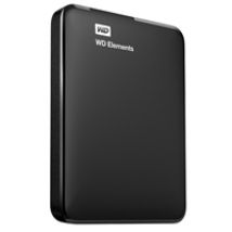 1TB Elements Portable, 2.5" ulkoinen kiintolevy, USB 3.0, musta