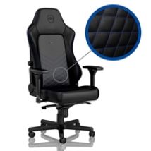 HERO Gaming Chair, keinonahkaverhoiltu pelituoli, musta/sininen