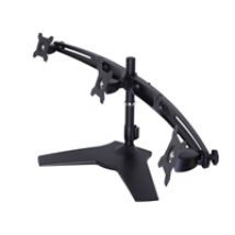 15-24" x3 VESA Desktopmount Triple Stand, -pöytäteline kolmelle monitorille, musta