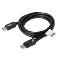 DisplayPort 1.4 -näyttökaapeli, HBR3, 2m, musta