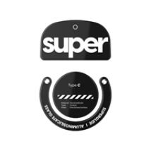 Superglide (Type-C) for Logitech G PRO X SUPERLIGHT, hiiren tassusarja, musta