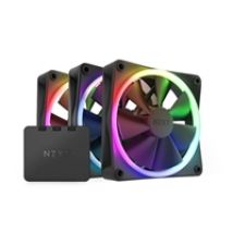 F120 RGB Triple Pack, 120mm PWM-laitetuuletinsarja + kontrolleri, mattamusta