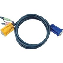 KVM-kaapeli, SPHD15 u > HD15 u & 2x3,5mm u, 5m