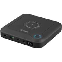 20 000 mAh Survivor Powerbank, USB-C, 2x USB-A, musta