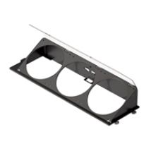 Viisto tuuletinkiinnike HS 420-koteloon, HS 420 Angled Bottom Fan Bracket, musta