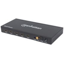 1080p 4-Port HDMI Multiviewer Switch, musta