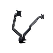 15-32" x2 M VESA Gas Lift Arm Dual, -pöytäteline kahdelle näytölle, musta