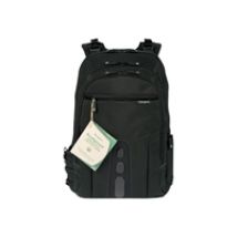 15-15.6"Eco Spruce Laptop Backpack, kannettavan tietokoneen reppu, musta