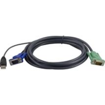KVM-kaapeli, SPHD15 u > HD15 u & USB A-tyyppi u, 3m