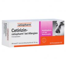 Cetirizin-ratiopharm bei Allergien Filmtabletten 50 Stück