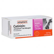 Cetirizin-ratiopharm bei Allergien Filmtabletten 100 Stück
