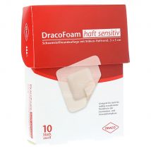 DRACOFOAM Haft sensitiv Schaumst.Wund.5x5 cm 10 Stück