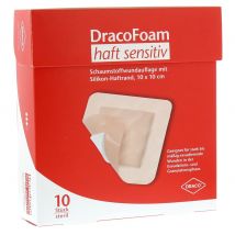 DRACOFOAM Haft sensitiv Schaumst.Wund.10x10 cm 10 Stück