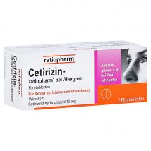 Cetirizin-ratiopharm bei Allergien Filmtabletten 7 Stück
