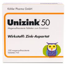 Unizink 50 Tabletten magensaftresistent 100 Stück