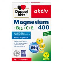 Doppelherz aktiv Magnesium 400 + B12 + C + E 30 Stück