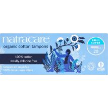 Natracare Organic Cotton Tampons - Super - Pack of 20