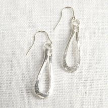 LA Jewellery Recycled Silver Wave Earrings