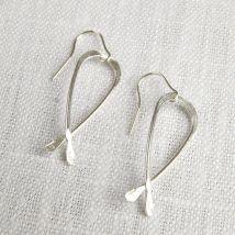 LA Jewellery Recycled Silver Kiss Me Kate Earrings
