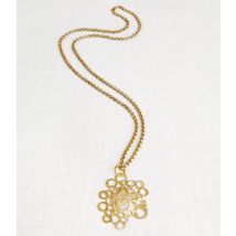 La Jewellery Recycled Brass Honey to Bee Necklace