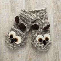 Kid's Owl Mittens