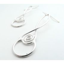 La Jewellery Recycled Laugharne Silver Earrings
