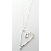 La Jewellery Recycled Petit Love Silver Necklace