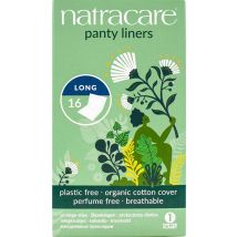 Natracare Organic Cotton Individually Wrapped Panty Liners - Long - Pack of 16