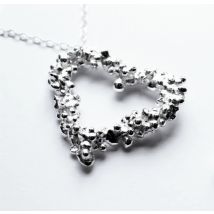 La Jewellery Fair Trade Large Pebble Heart Necklace