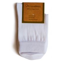 Organic Cotton School Ankle Socks - White