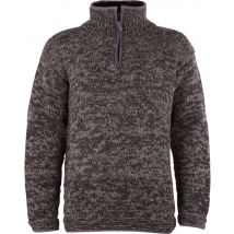 Men's Donegal Half Zip Jumper - Charcoal